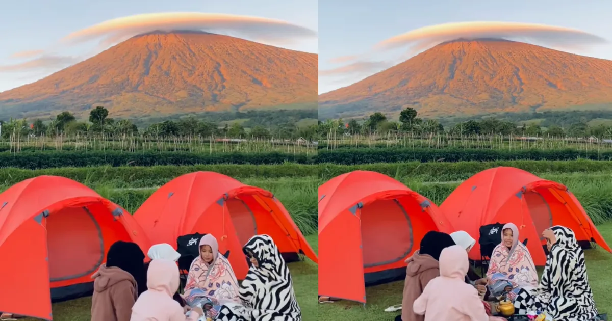 Manjakan Mata! Indahnya Momen Camping di Sembalun Lombok Timur dengan Bonus View 'Awan Topi' di Puncak Rinjani
