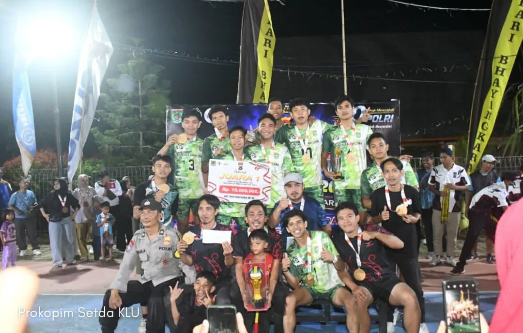Hasil Turnamen Bola Voli Kapolres Cup 2026 Tingkat Lombok Utara: Desa Teniga Raih Juara Pertama, Desa Selelos Juara Dua