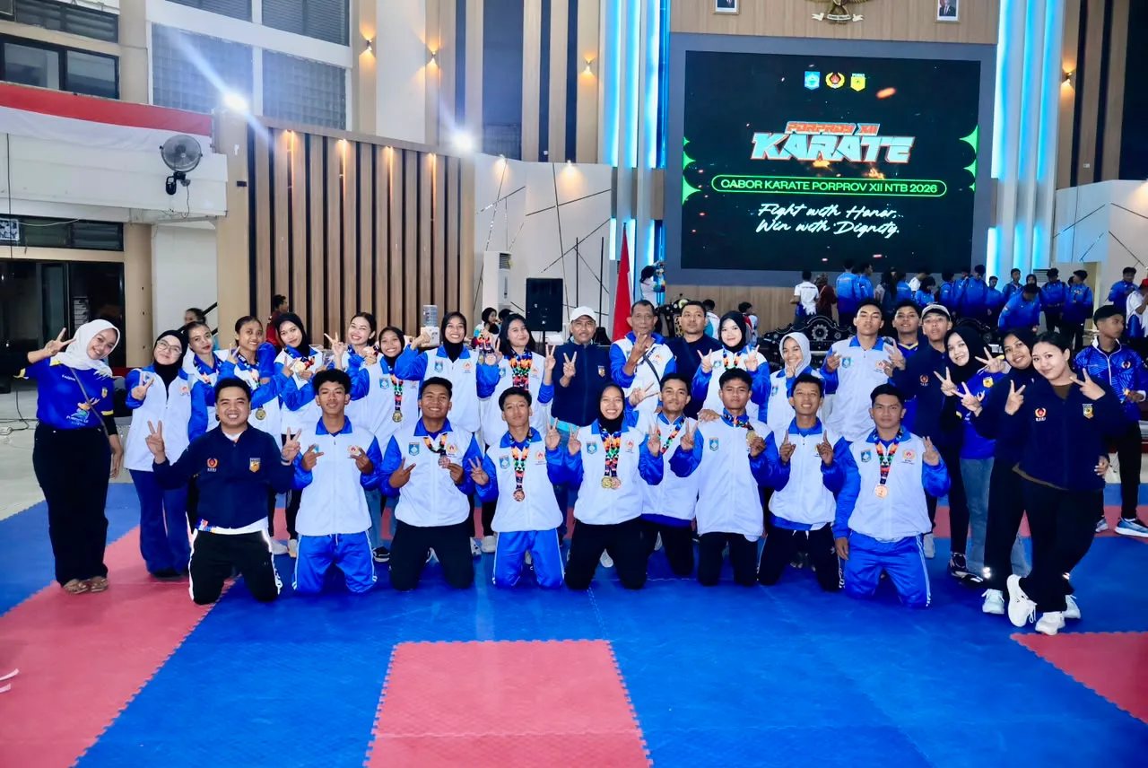 Lampaui Target! Karate Lombok Barat Raih Juara Umum II Porprov NTB 2026 dengan 5 Medali Emas, 2 Perak dan 4 Perunggu