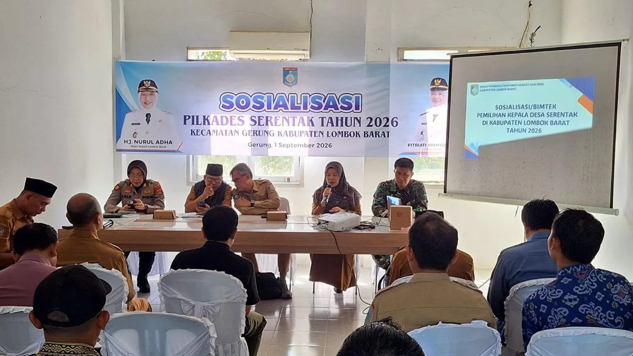 Polsek Gerung Petakan Potensi Kerawanan Pilkades Serentak di Tujuh Desa