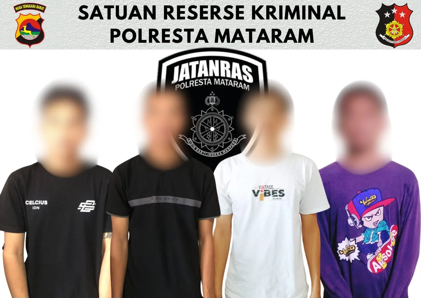 Empat Pemuda Asal Pulau Sumbawa Diamankan Polisi Usai Diduga Aniaya Pria di Cakranegara, Airsoftgun Disita