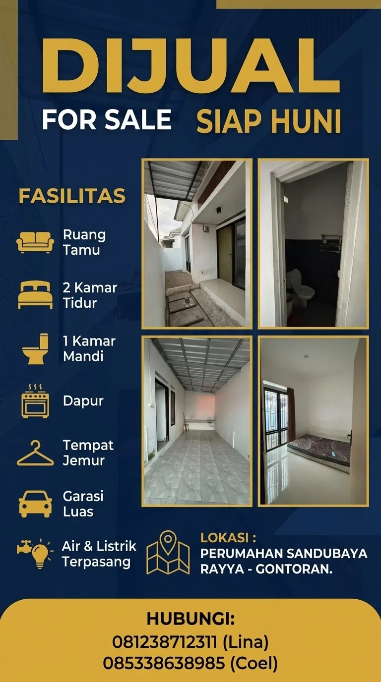 DIJUAL RUMAH SIAP HUNI